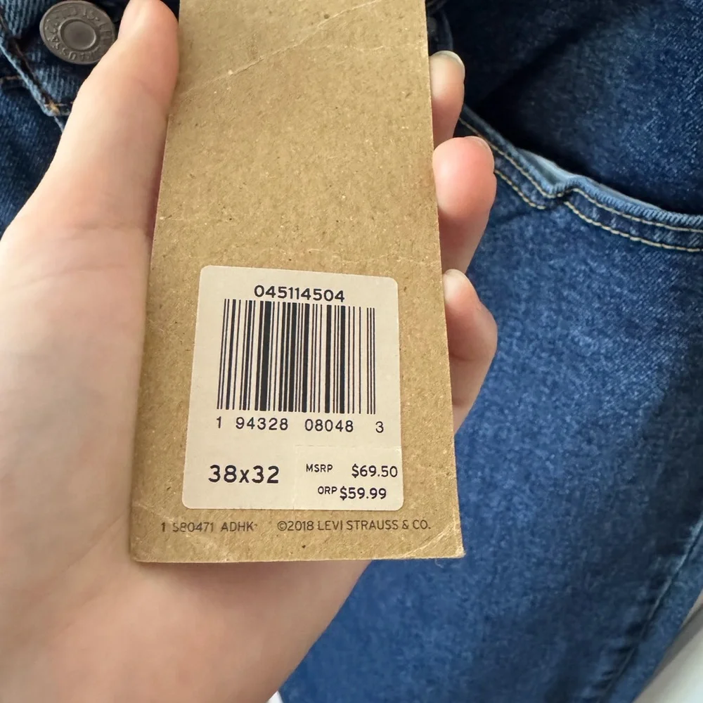 Levi's Men's Dark Blue Slim Straight Jeans